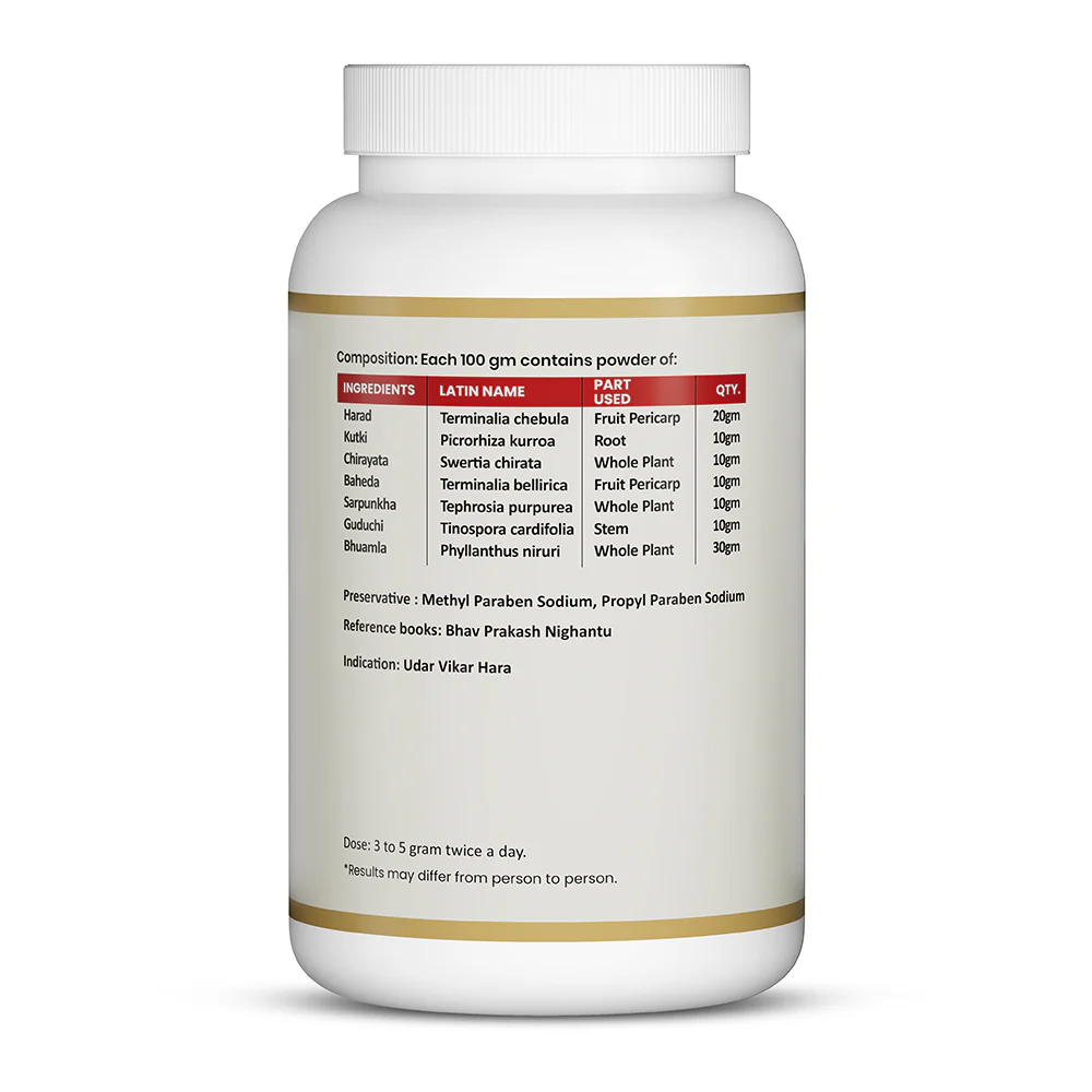 Udar Vikar Hara Powder | Ayurvedic Digestive & Gut Health Support | Gas & Acidity - Image 6