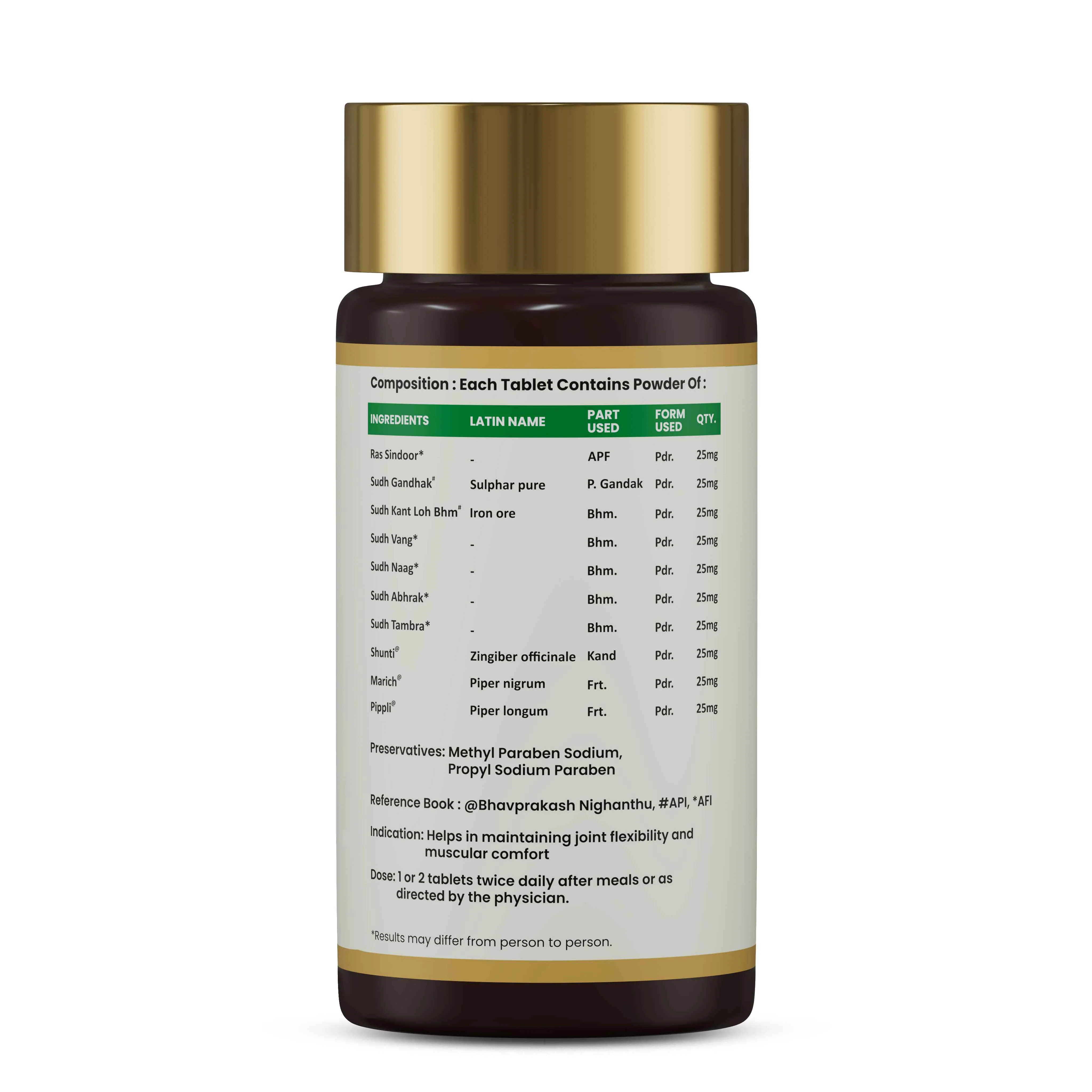 Vat Ras Vati Tablets | Ayurvedic Joint, Muscle & Mobility Support - Image 6