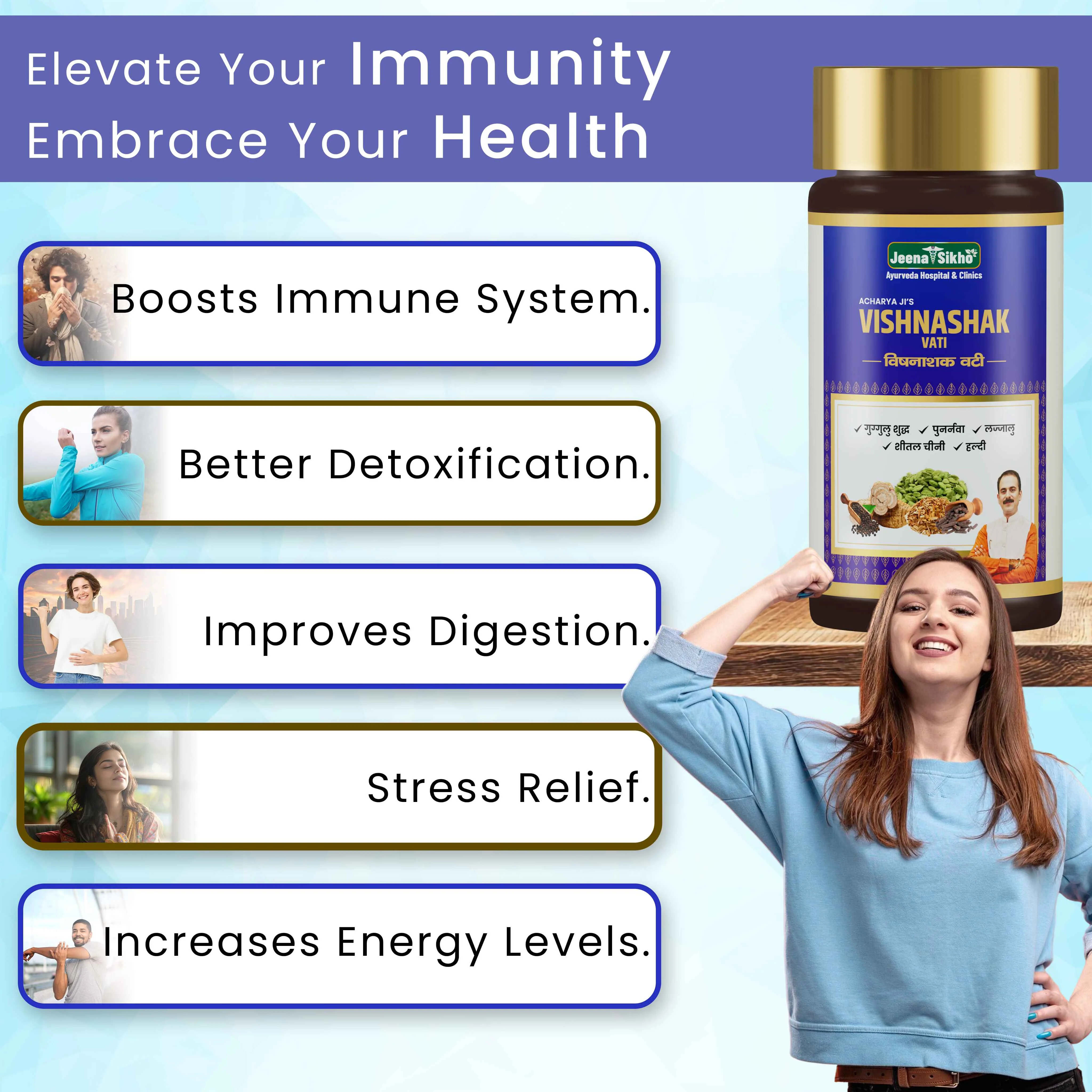 Vishnashak Vati Tablets | Ayurvedic Detox & Digestive Wellness Support | Natural Body Cleansing Support - Image 3