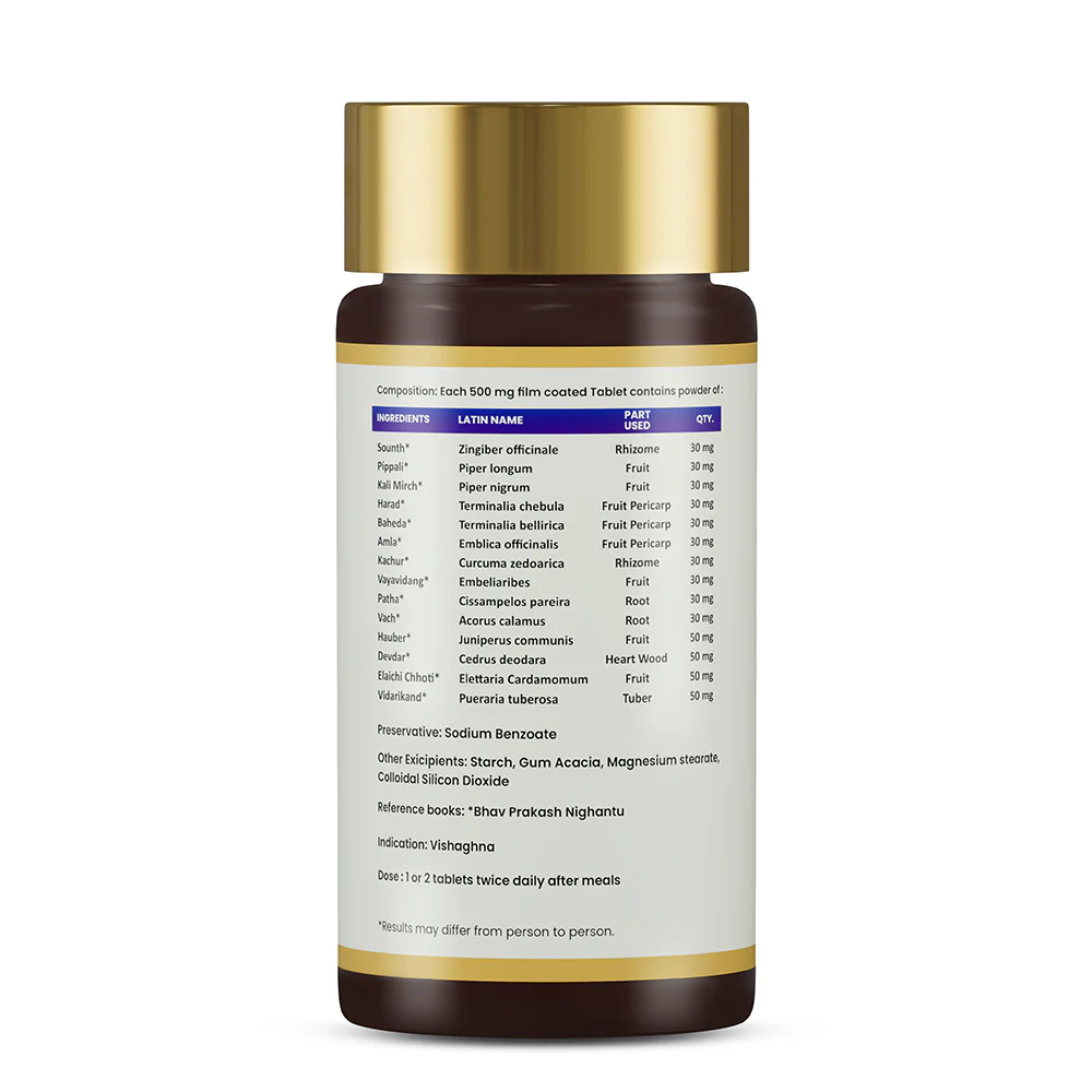 Vishnashak Vati Tablets | Ayurvedic Detox & Digestive Wellness Support | Natural Body Cleansing Support - Image 6